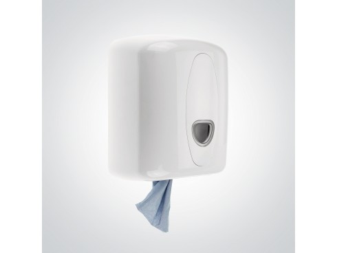 DISPENSER CENTREFEED WHITE WITH LOGO