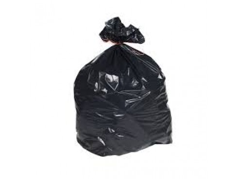 SACK REFUSE BLACK 20X34X38" 15KG