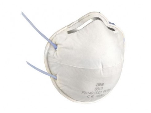 MASK RESPIRATOR DISPOSABLE UNVALVED FFP2