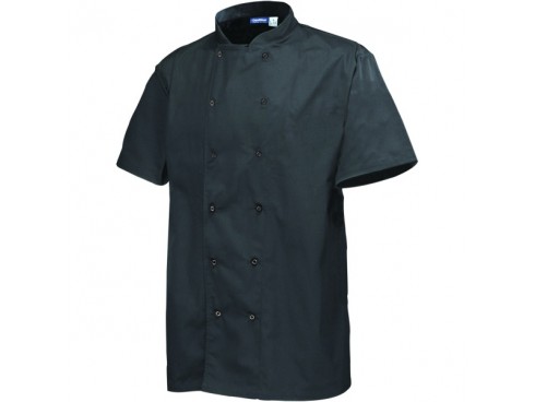 JACKET CHEF STUD SHORT BLACK LARGE