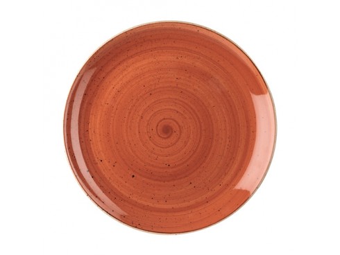 PLATE STONECAST SPICED ORANGE COUPE 11.25”