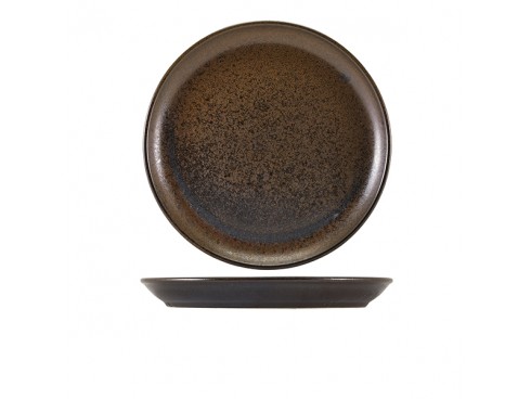 PLATE COUPE TERRA PORCELAIN BLACK 27.5CM