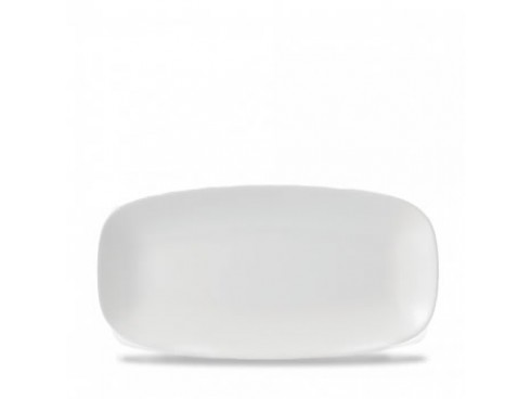 PLATE X SQUARED OBLONG WHITE