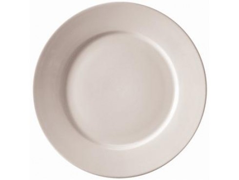 PLATE WIDE RIM ATHENA WHITE 8"
