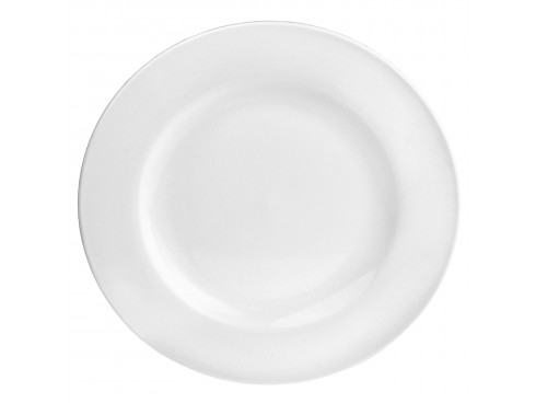 PLATE WIDE RIM PURE WHITE 6.75"