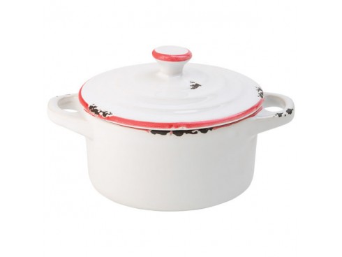 DISH CASSEROLE MINI AVEBURY RED 4"