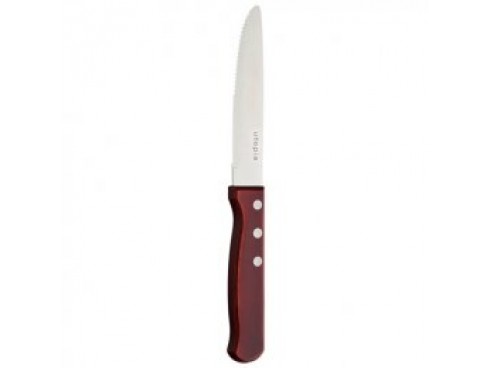 KNIFE STEAK JUMBO POLYWOOD 3 STUD 18/0