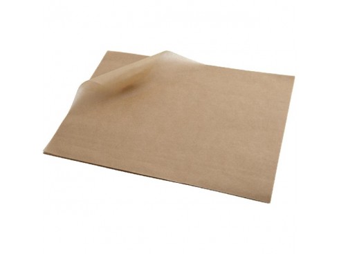 PAPER GREASEPROOF BROWN 250X200MM