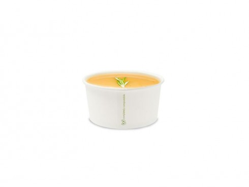 CONTAINER SOUP VEGWARE WHITE 24OZ