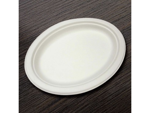 PLATE BAGASSE OVAL 10"