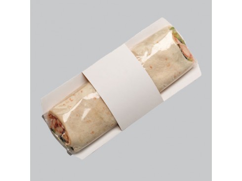 SLEEVE TORTILLA WHITE 225X103MM