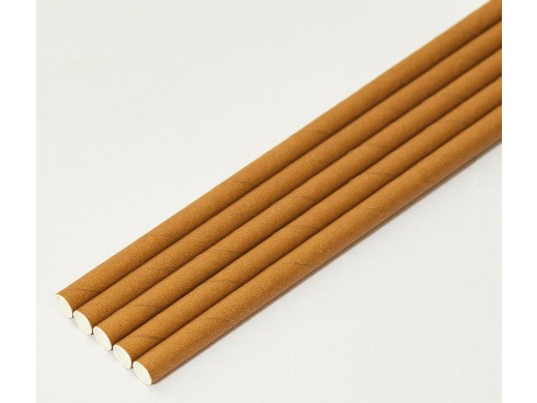 STRAW PAPER KRAFT 8" 200X6MM