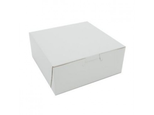 BOX CAKE WHITE 7X7X3"