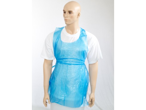 APRON DISPOSABLE ROLL BLUE 27X42"