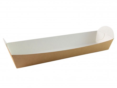 TRAY BAGUETTE OPEN KRAFT 10"