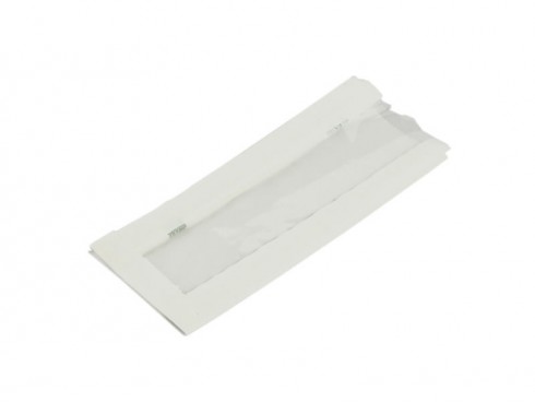 BAG HOT WINDOW GLASSINE WHITE 6X8.5X10"