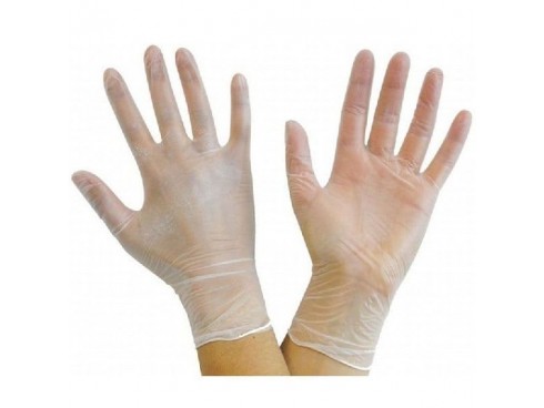 GLOVES VINYL POWDER FREE CLEAR SMALL