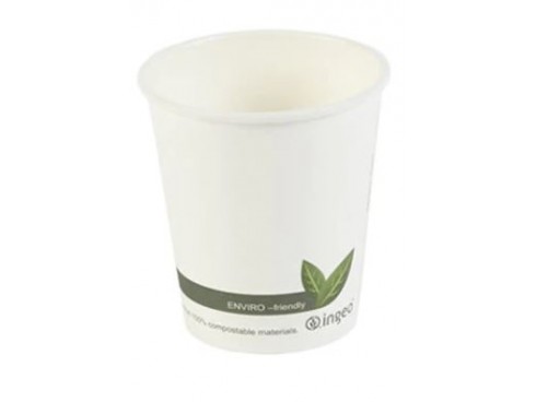 CUP COMPOSTABLE HOT WHITE 6OZ