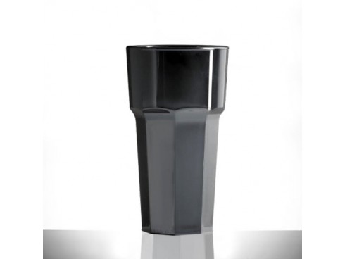 TUMBLER ROCKS POLYCARB REMEDY BLACK 12OZ