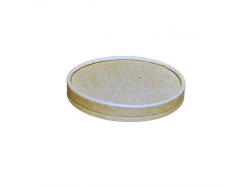 LID PAPERBOARD KRAFT 12OZ