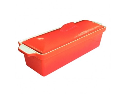 TERRINE PATE VOGUE ORANGE 30.5X11X9CM