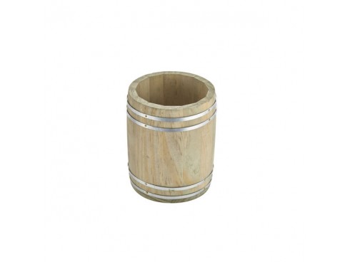 BARREL MINIATURE WOODEN 11.5x13.5CM