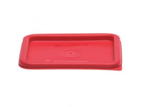 LID CAMBRO POLY SQUARE RED FITS 7.6LT