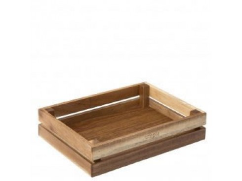 CRATE CONDIMENT ACACIA 10.25 X 7.5"