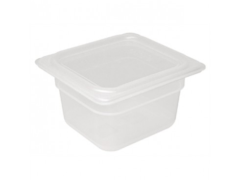 CONTAINER & LID POLYPROP VOGUE 1/6 100MM