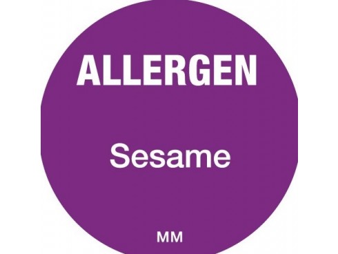 LABEL ALLERGEN SESAME 1" CIRCLE