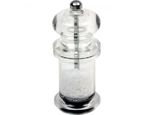 GRINDER SALT/PEPPER ACRYLIC CLEAR 14CM