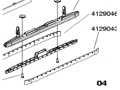 BLADE FOR TASKI MACHINE 122-69 23/2.5X350