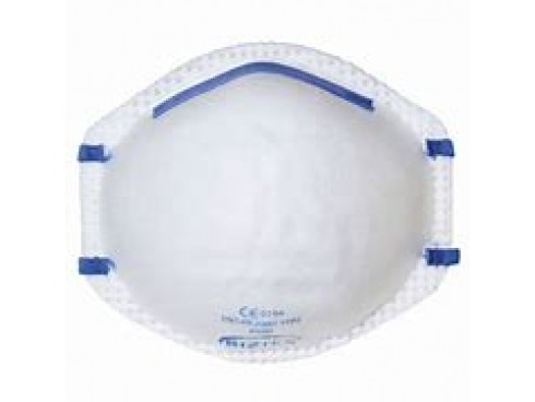 MASK RESPIRATOR UNVALVED DISPOSABLE FFP2