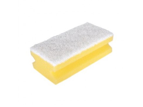 SCOURER SPONGE NON SCRATCH WHITE