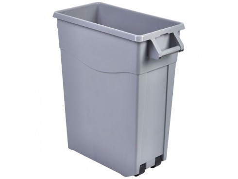 BIN SLIM JIM GREY 65LT