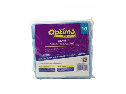 CLOTH GLASS OPTIMA MICROFIBRE BLUE