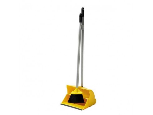 DUSTPAN AND LOBBY BRUSH YELLOW