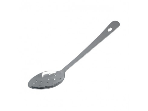 SPOON SERVING PERFORATED S/S 350MM