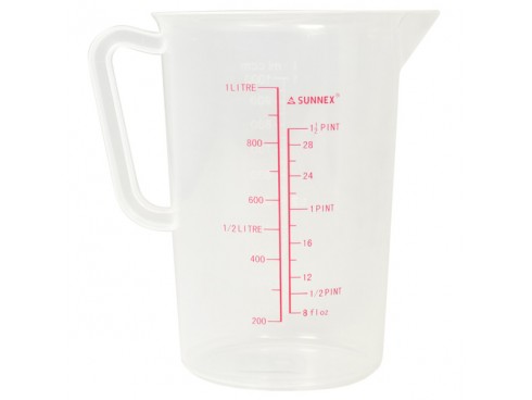 JUG MEASURING POLYPROP TALL 1LT