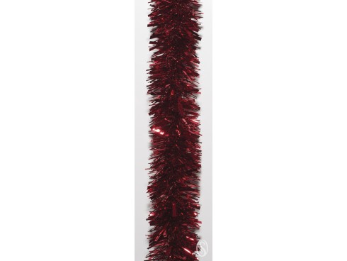 GARLAND TINSEL LUXURY RED 6M