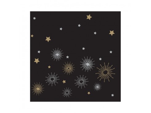 NAPKIN MIDNIGHT SPARKLE 40CM