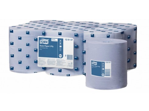 CENTREFEED TORK UNIVERSAL 2PLY BLUE150M