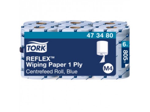 CENTREFEED ROLL REFLEX TORK 1PLY BLUE