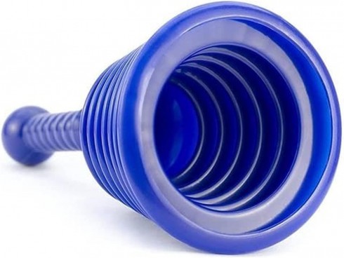 PLUNGER SINK AND DRAIN BLUE