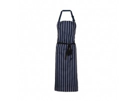 APRON WATERPROOF PVC BLUE/WHITE STRIPE