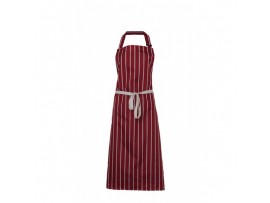 APRON WATERPROOF PVC RED/WHITE STR