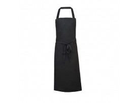 APRON BIB BLACK 95X70CM