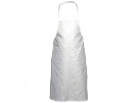 APRON BIB POLYCOTTON WHITE