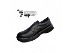 SHOE SAFETY SLIP-ON BLACK SIZE 4