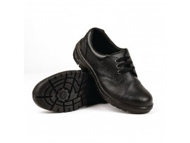 SHOE SAFETY SLIP RESIST BLACK SIZE 4